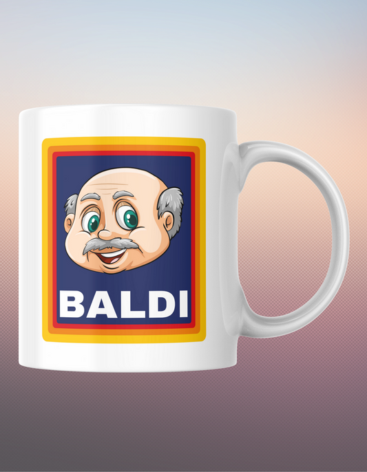 BALDI Mug – Hilarious Aldi Parody Edition