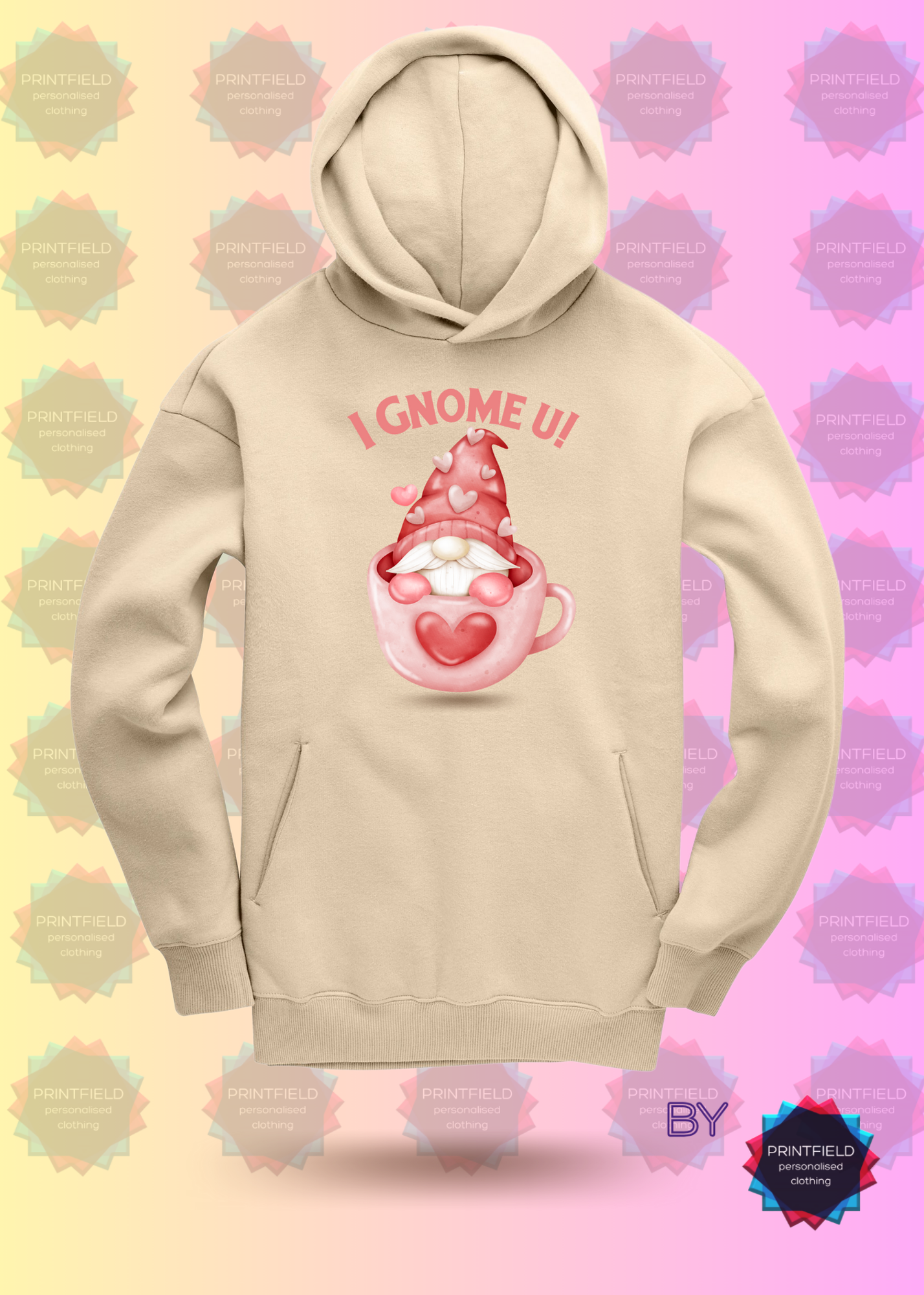 Gemini Oversized Hoodie – "I Gnome You!