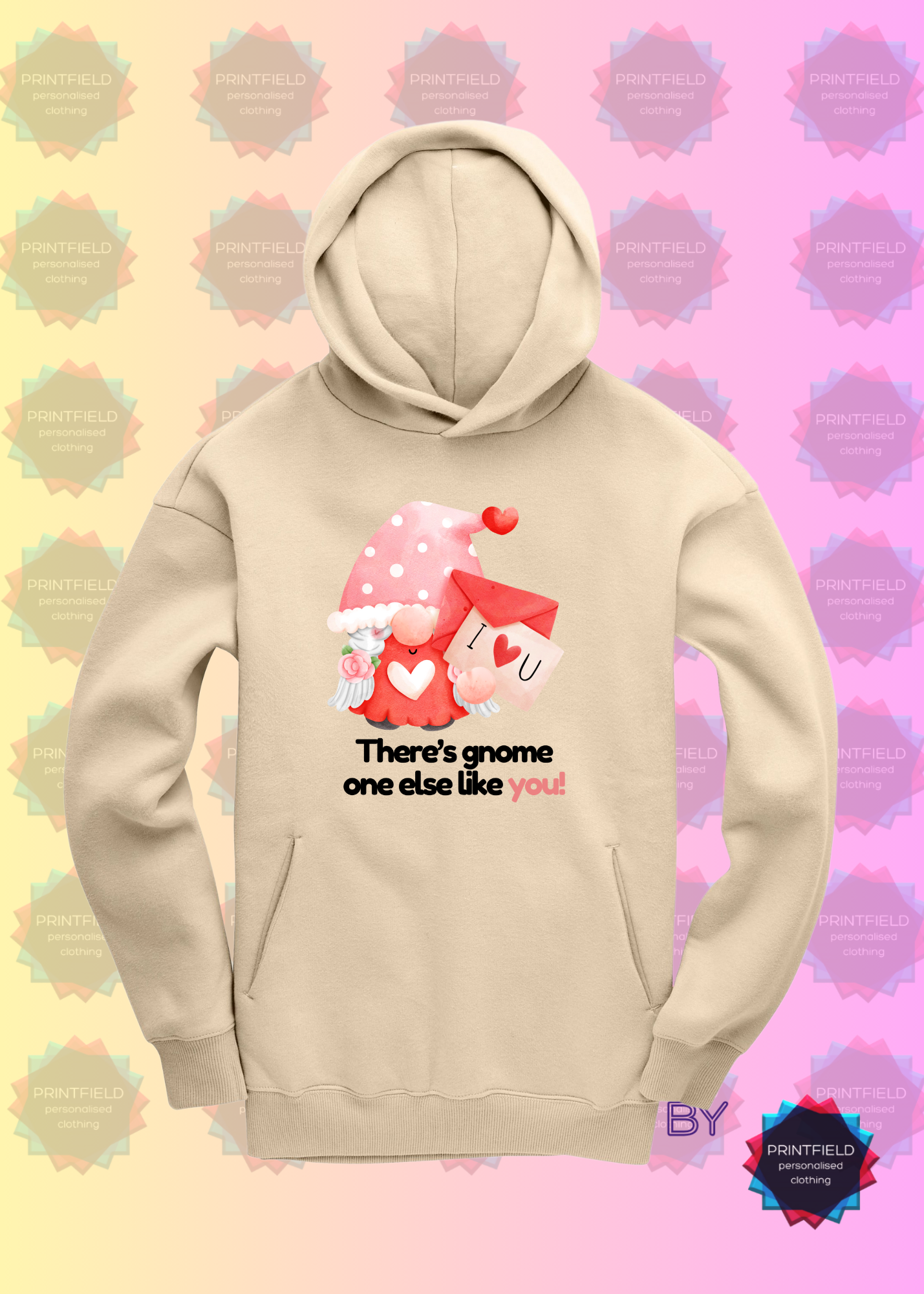 Gemini Oversized Hoodie – "There’s Gnome One Like You!"