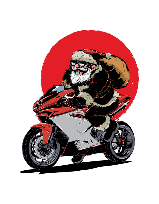 "Santa on the Move" T-Shirt - Christmas t-shirt