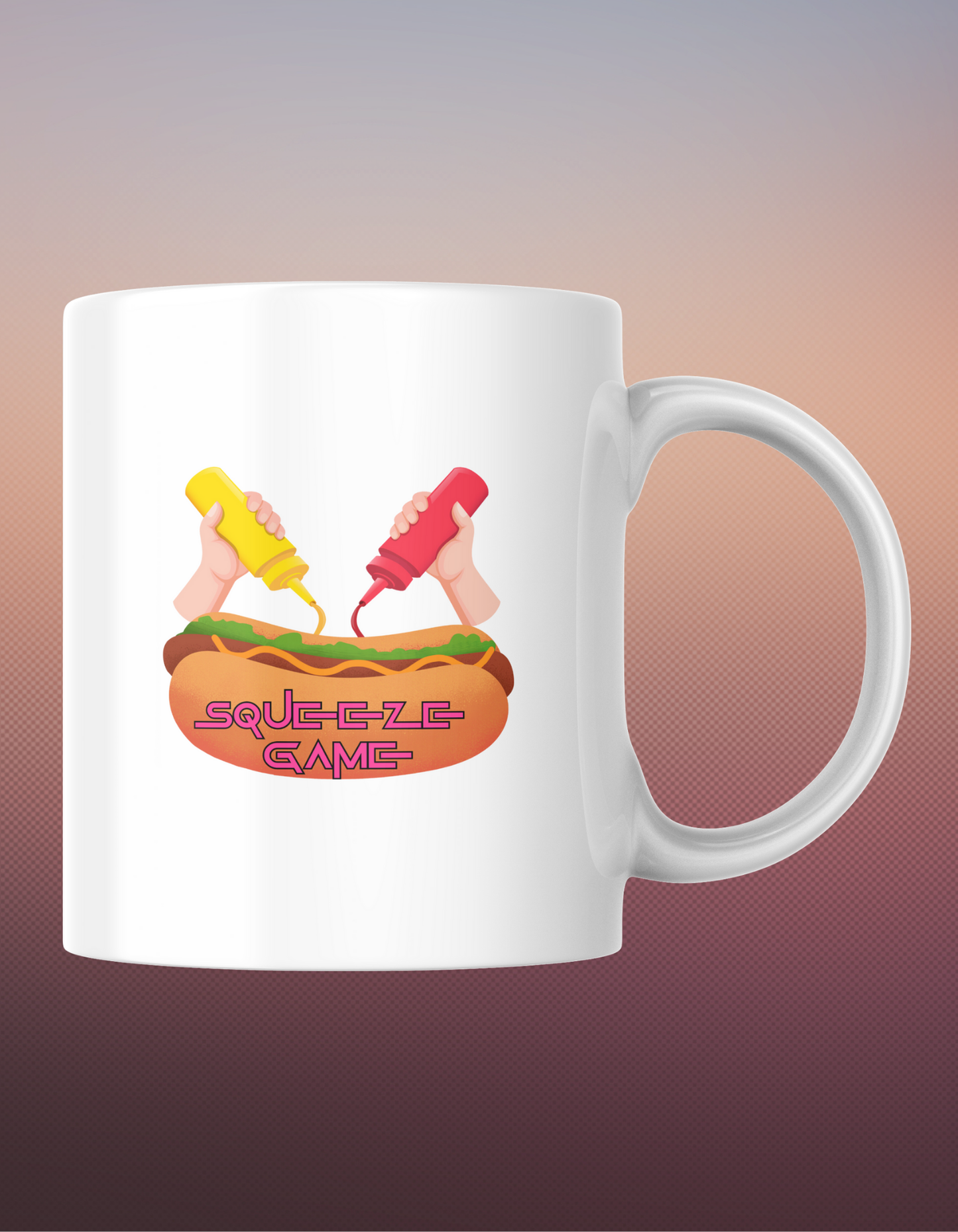 Squeeze Game Mug – Mustard & Ketchup Edition