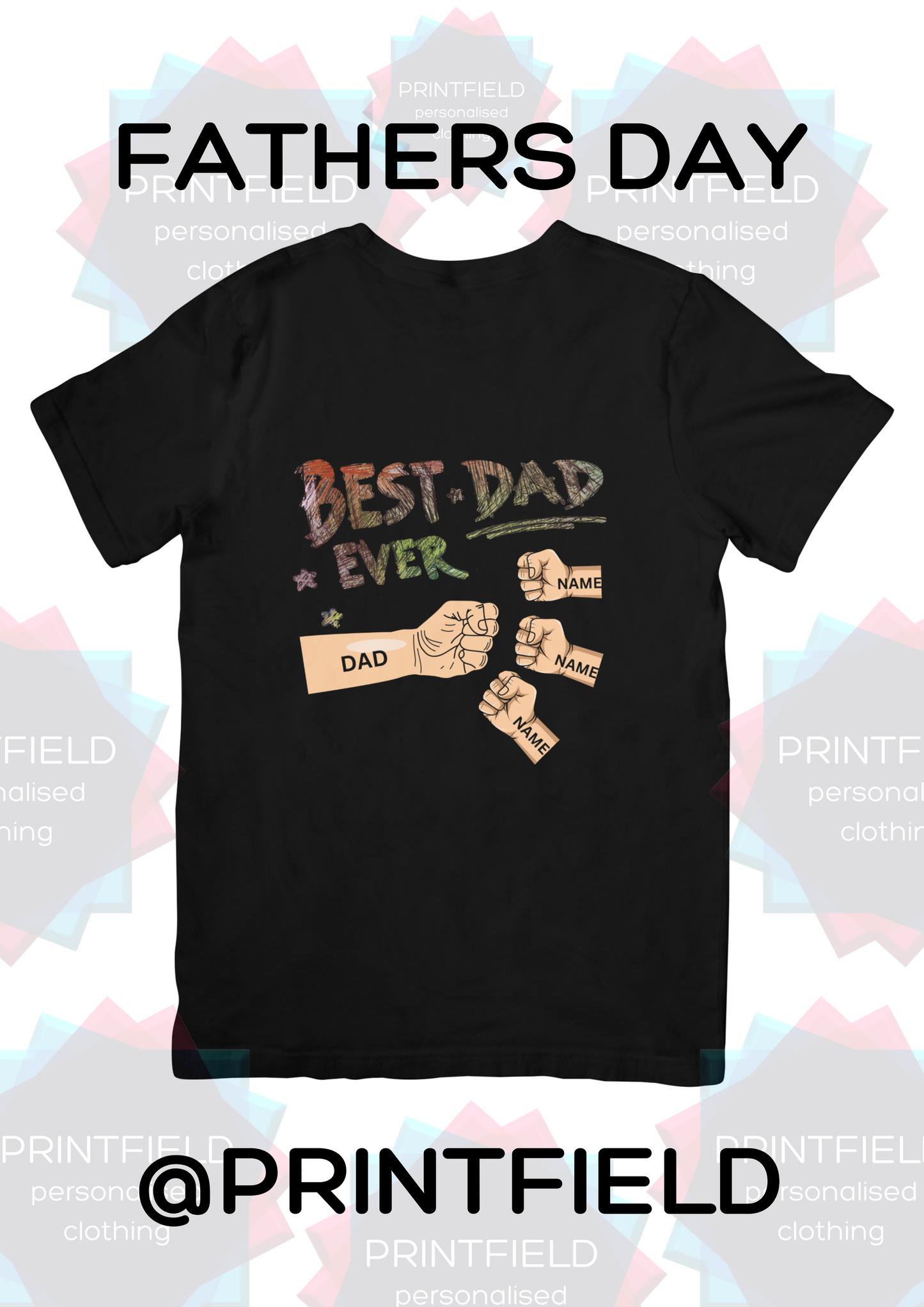 Fathers Day Tshirt Fist Bump - 1