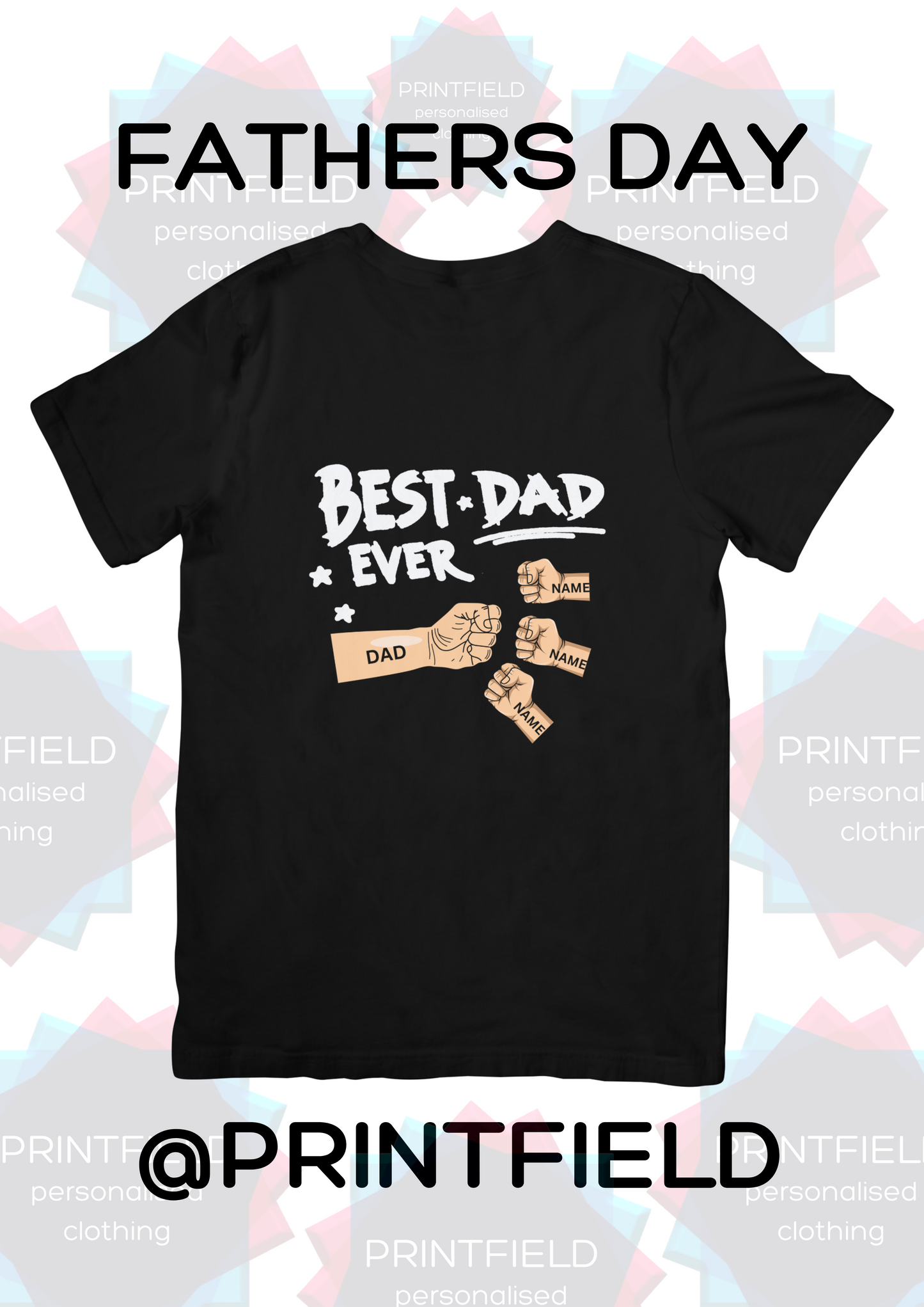 Fathers Day Tshirt Fist Bump - 1