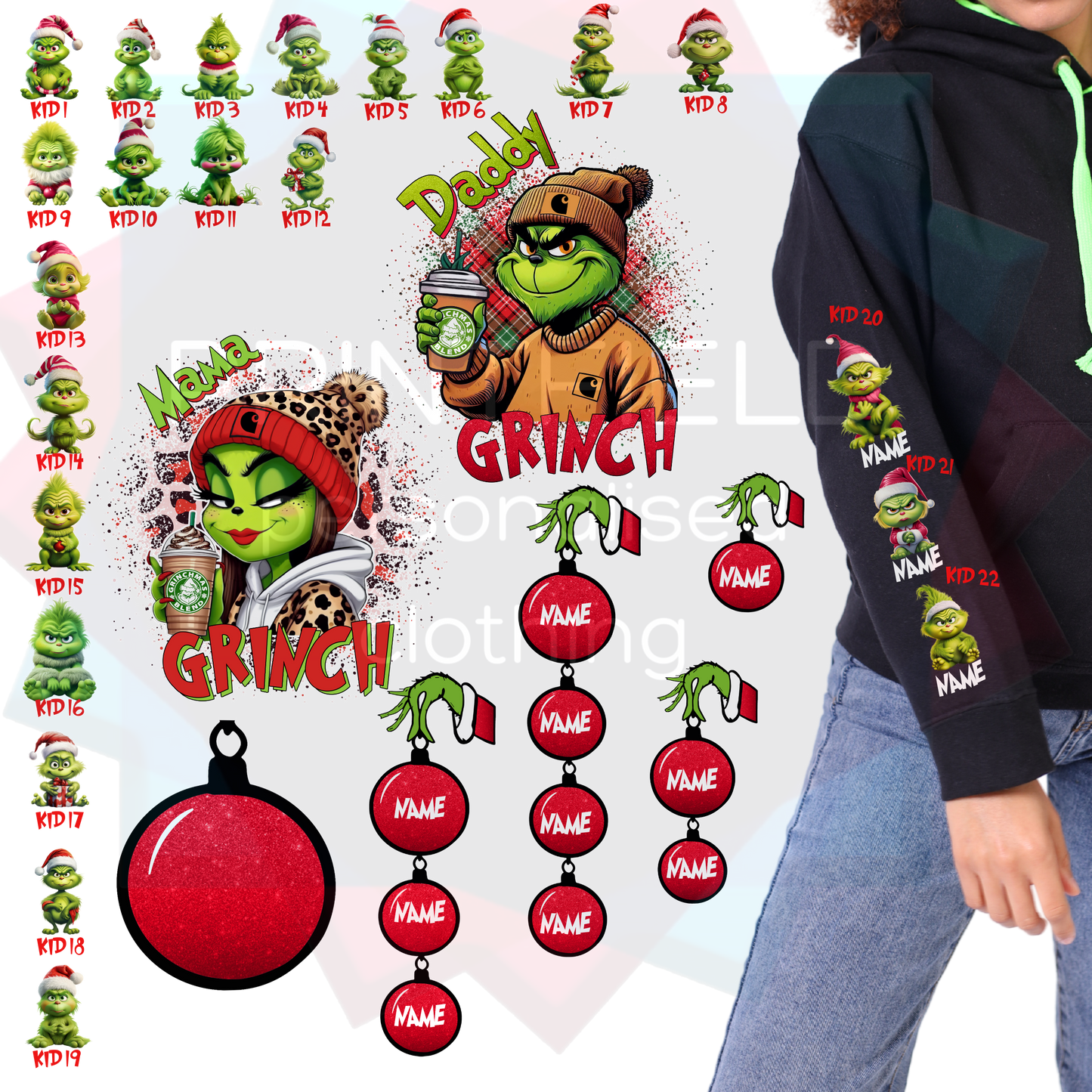 Daddy Grinch Premium Hoodie