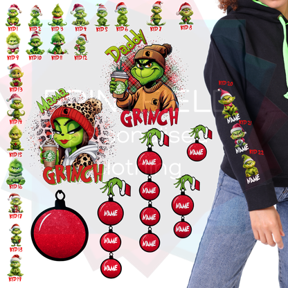 Daddy Grinch Premium Hoodie