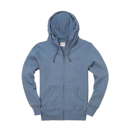 Ultra Premium Zip Hoodie - StoneBluePeach